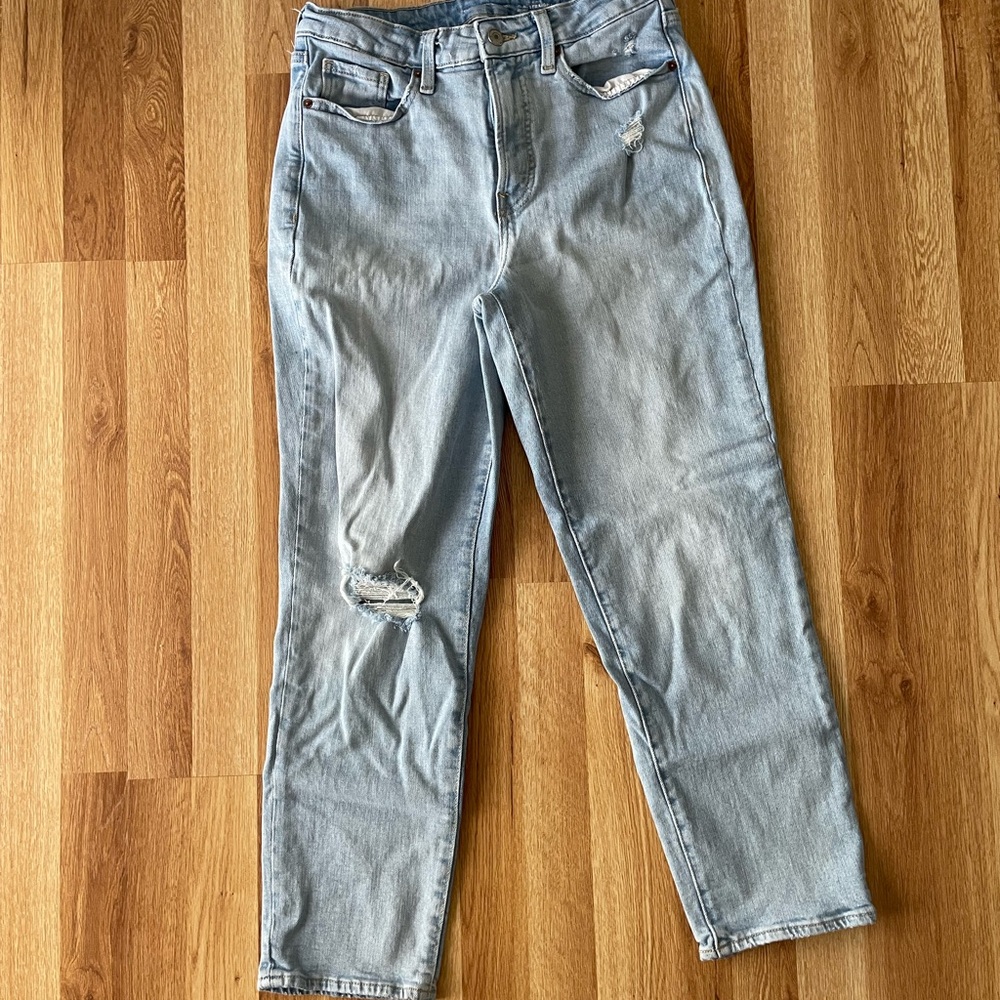 Old Navy Light Blue Straight Leg Jeans